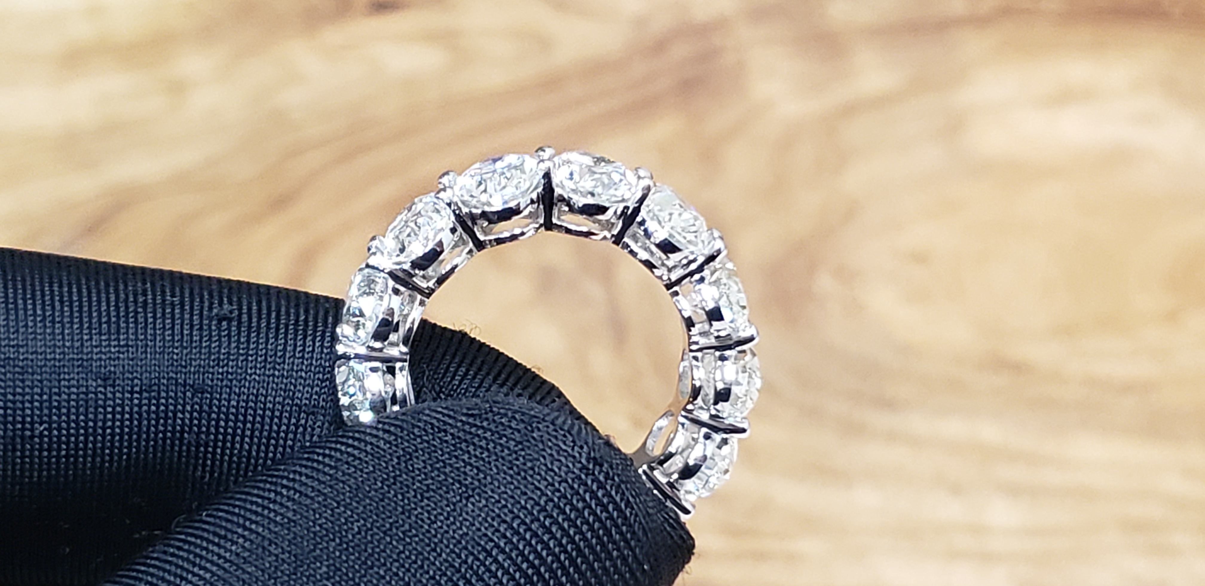 Oval Shape Eternity Band